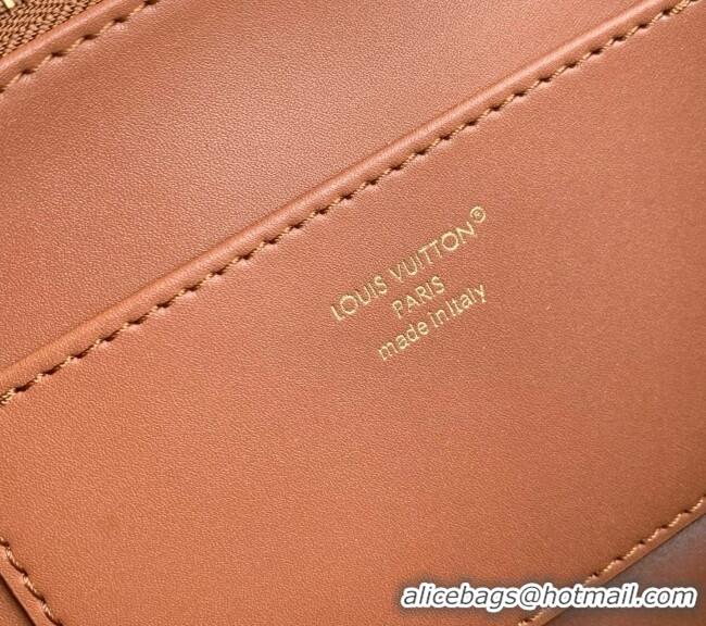 Original Cheap Louis Vuitton Bolsa Capucines Weekender PM Bag in Leather and Canvas M28438 Brown/White 2026