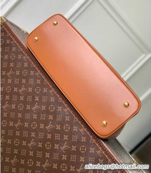 Super Quality Louis Vuitton Bolsa Capucines Weekender Bag in Leather and Canvas M28439 Brown/White 2026