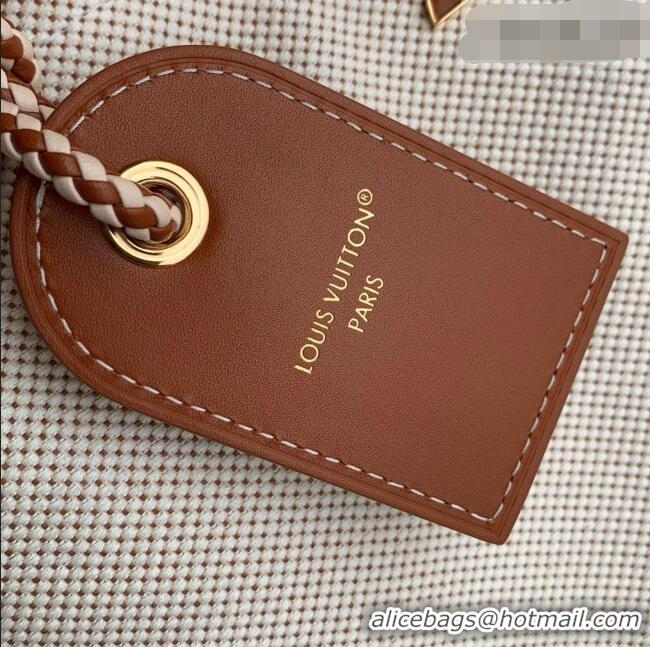 Super Quality Louis Vuitton Bolsa Capucines Weekender Bag in Leather and Canvas M28439 Brown/White 2026