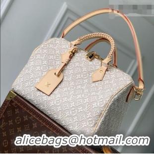 Good Looking Louis Vuitton Speedy Soft 30 Bag in Monogram Emblème Peuplier Jacquard Textile M28479 2026
