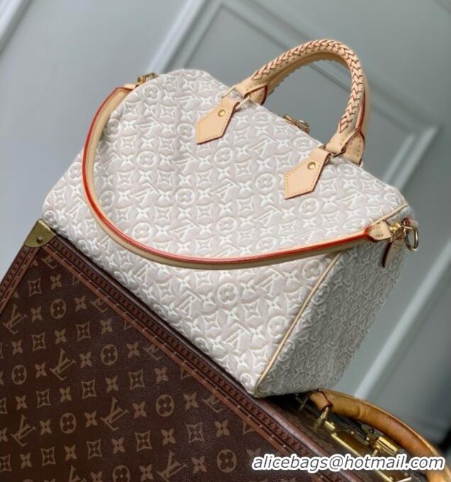 Good Looking Louis Vuitton Speedy Soft 30 Bag in Monogram Emblème Peuplier Jacquard Textile M28479 2026