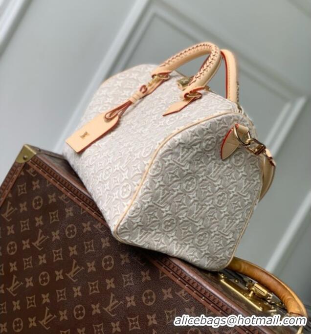 Good Looking Louis Vuitton Speedy Soft 30 Bag in Monogram Emblème Peuplier Jacquard Textile M28479 2026