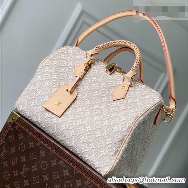 Good Looking Louis Vuitton Speedy Soft 30 Bag in Monogram Emblème Peuplier Jacquard Textile M28479 2026