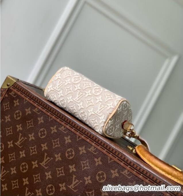 Top Quality Louis Vuitton Nano Speedy Bag in Monogram Emblème Peuplier Jacquard Textile M28502 2026