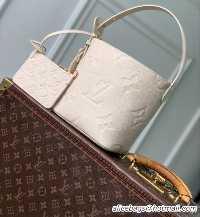 Super Quality Louis Vuitton All In BB Bag in Creme Embossed Grained Cowhide Leather M2A356 2026