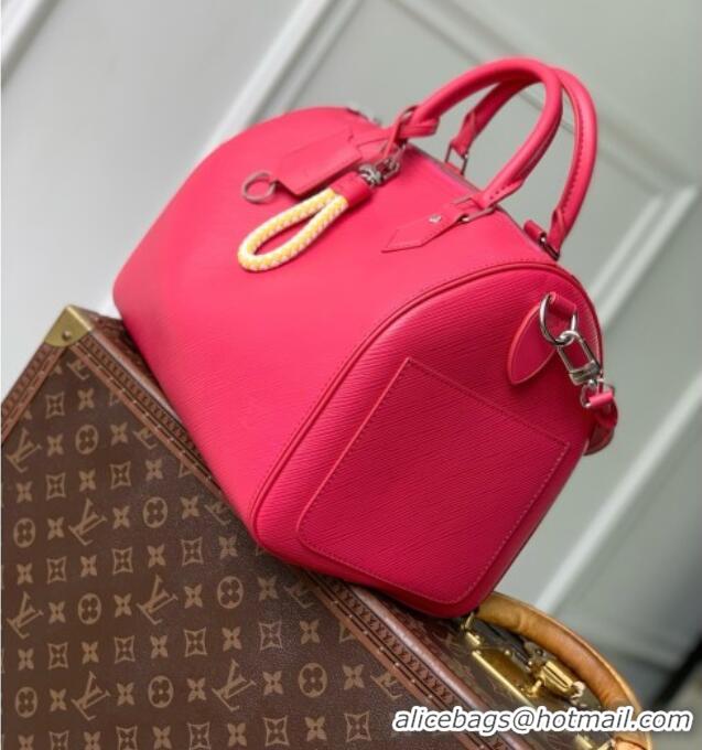 Best Price Louis Vuitton Speedy Soft 30 Bag in Rose Miami Cowhide Leather M29466 2026