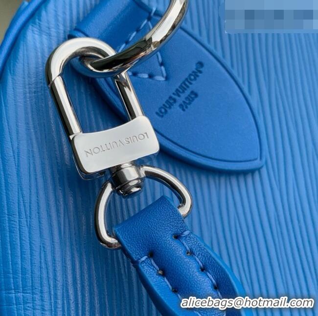 Top Grade Louis Vuitton Speedy Soft 30 Bag in Ocean Blue Cowhide Leather M29096 2026