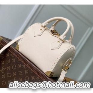 Best Grade Louis Vuitton Speedy Trunk 20 Bag in Calfskin Leather M29876 Off-white 2026