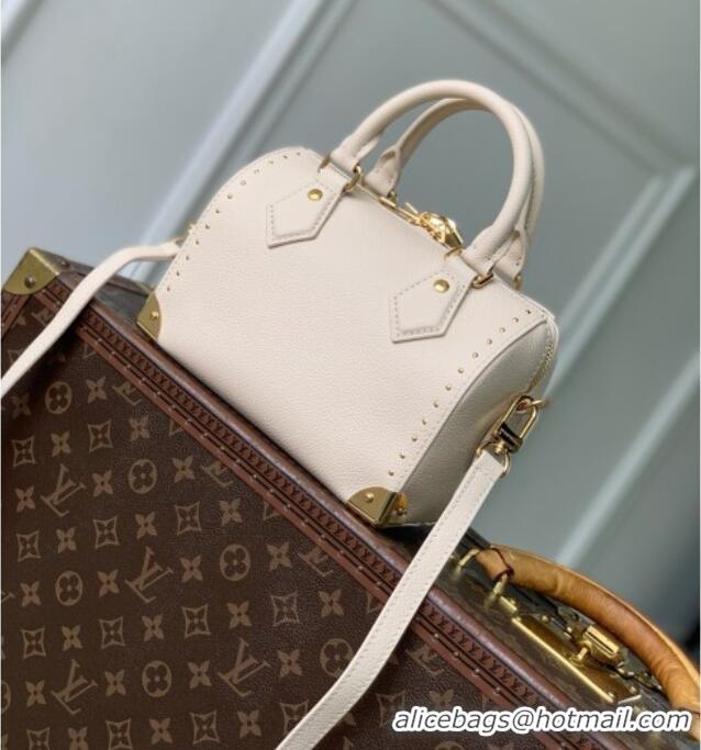 Best Grade Louis Vuitton Speedy Trunk 20 Bag in Calfskin Leather M29876 Off-white 2026