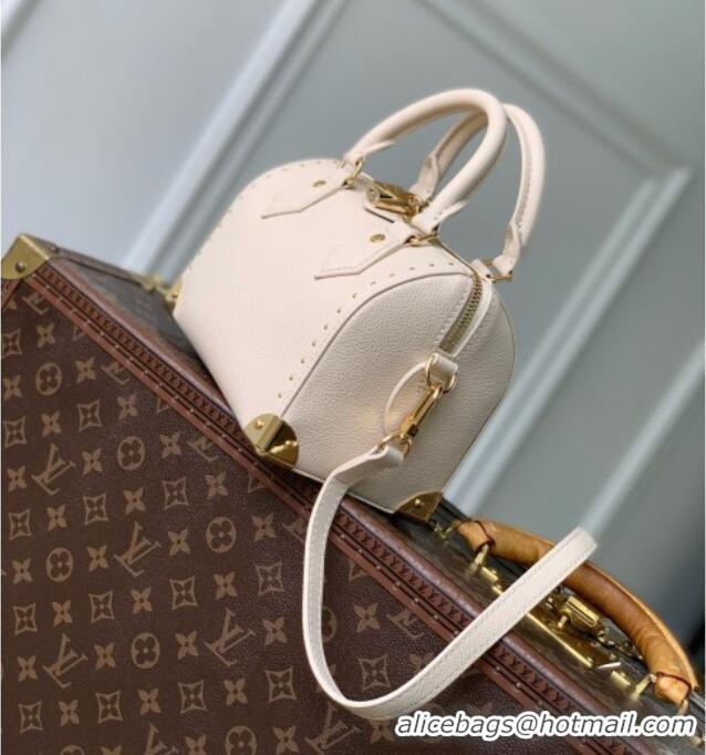 Best Grade Louis Vuitton Speedy Trunk 20 Bag in Calfskin Leather M29876 Off-white 2026