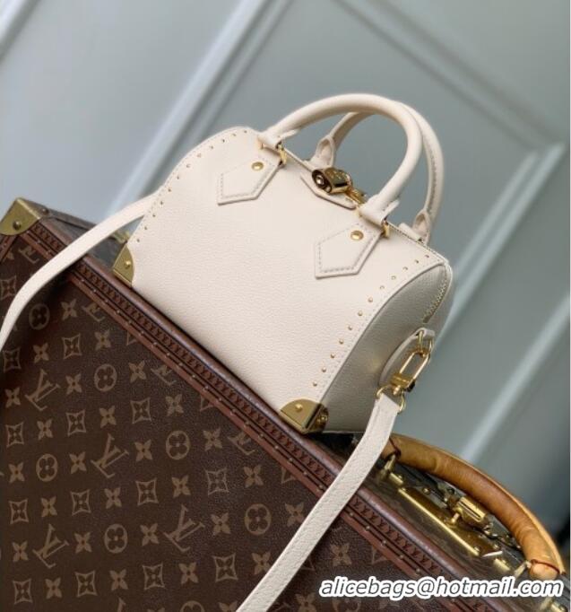Best Grade Louis Vuitton Speedy Trunk 20 Bag in Calfskin Leather M29876 Off-white 2026