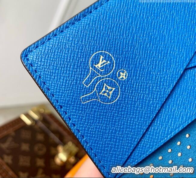 Market Sells Louis Vuitton Pocket Organizer in Monogram/Blue Monogram Grid Canvas M29283 2026