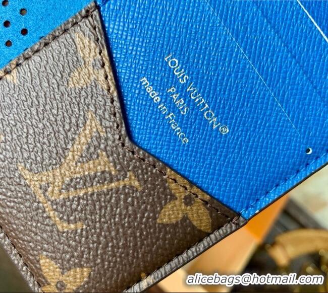 Market Sells Louis Vuitton Pocket Organizer in Monogram/Blue Monogram Grid Canvas M29283 2026