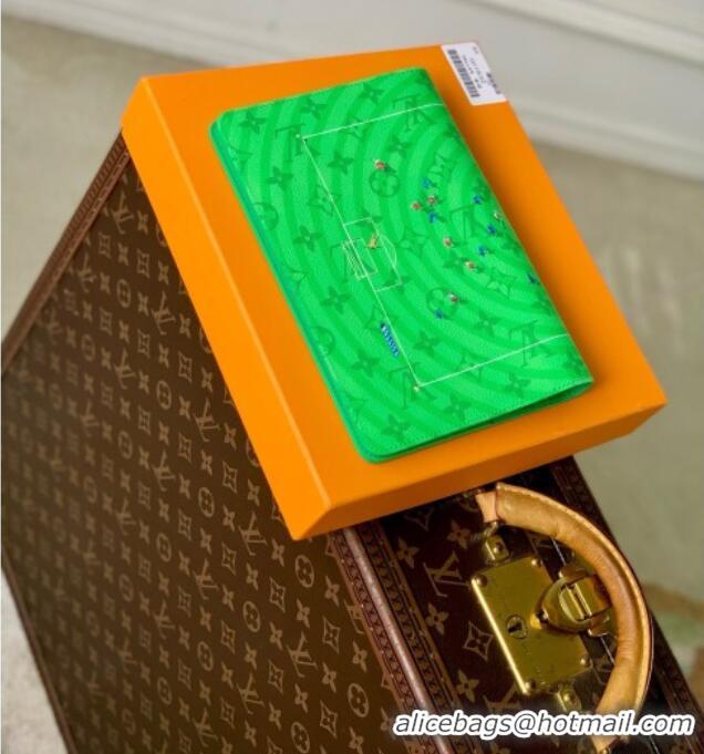 Market Sells Louis Vuitton Emily Notebook Cover Football in Soccer Canvas GI1632 Green 2026