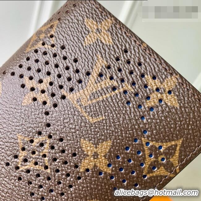 Modern Classic Louis Vuitton Passport Cover in Monogram/Blue Monogram Grid Canvas M29285 2026