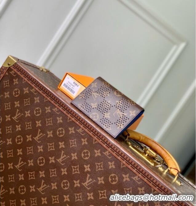 Modern Classic Louis Vuitton Passport Cover in Monogram/Blue Monogram Grid Canvas M29285 2026