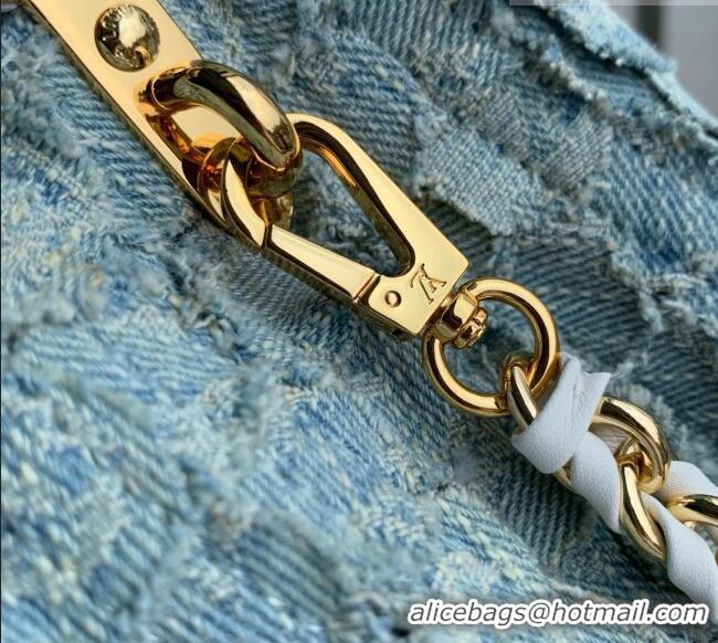 Top Grade Louis Vuitton Nautical Capucines Bag in Blue Denim M28305 2026
