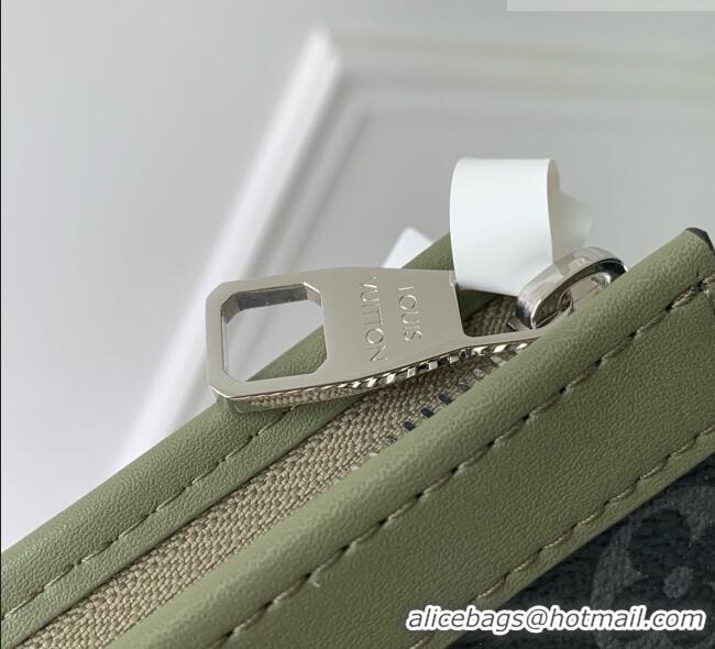 Reasonable Price Louis Vuitton Pochette Voyage in Monogram Eclipse Canvas M28841 Khaki Green/Black 2026