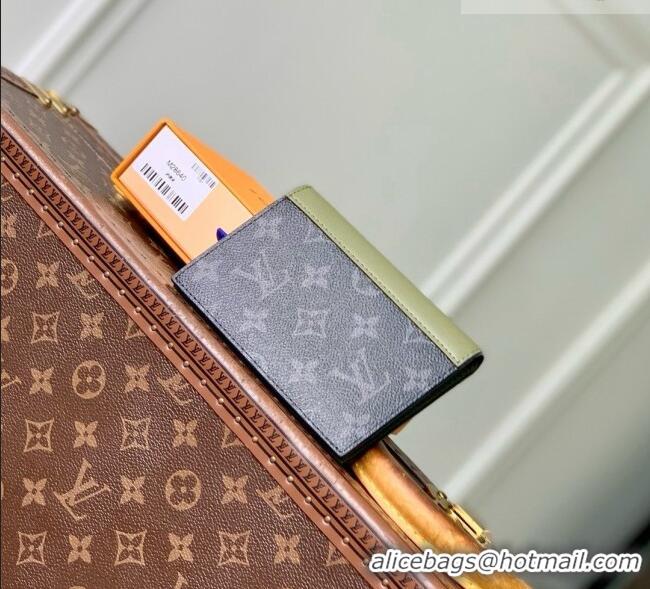 Best Price Louis Vuitton Passport Cover in Monogram Eclipse Canvas M28640 Khaki Green/Black 2026