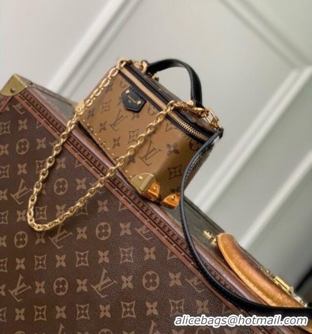 Top Grade Louis Vuitton Vanity Pouch Trunk Bag in Monogram Reverse Canvas M29548 2026