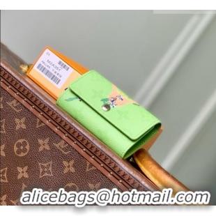 Best Price Louis Vuitton Key Case in Reactive Baseball Monogram Canvas M2A351 Green 2026
