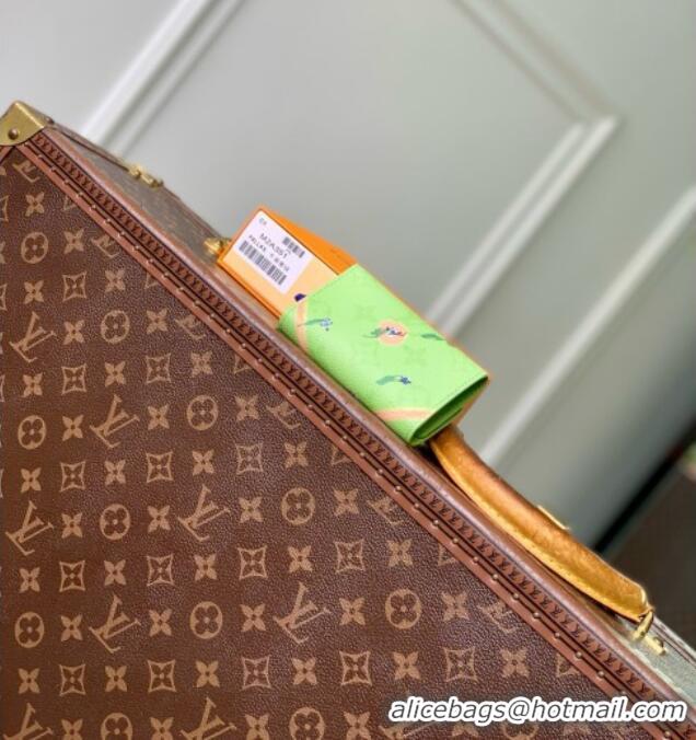 Best Price Louis Vuitton Key Case in Reactive Baseball Monogram Canvas M2A351 Green 2026