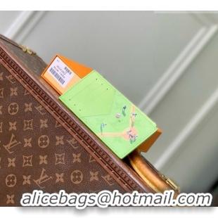 Famous Brand Louis Vuitton Coin Card Holder in Reactive Baseball Monogram Canvas M2A351 Green 2026