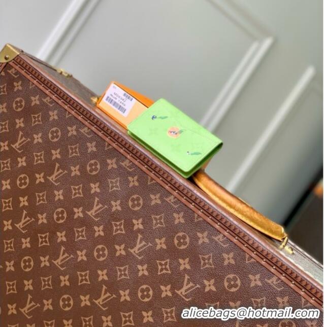Promotional Louis Vuitton Pocket Organizer in Reactive Baseball Monogram Canvas M2A342 Green 2026