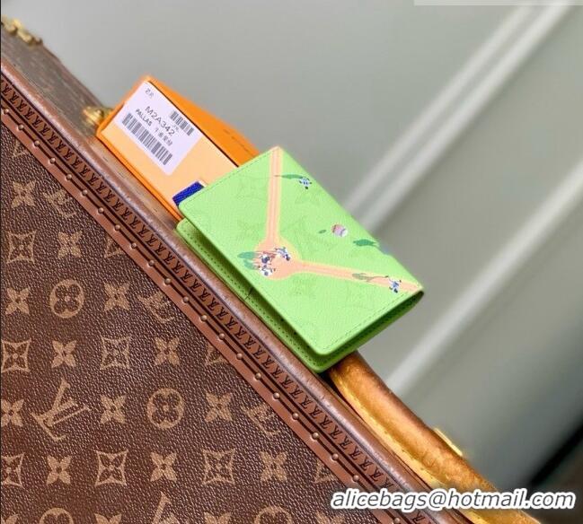 Promotional Louis Vuitton Pocket Organizer in Reactive Baseball Monogram Canvas M2A342 Green 2026