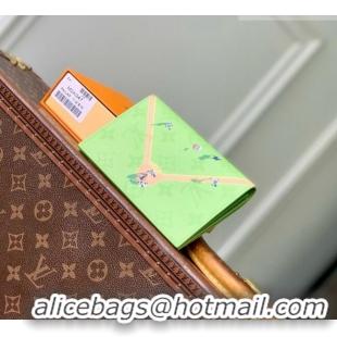 Best Price Louis Vuitton Passport Cover in Reactive Baseball Monogram Canvas M2A347 Green 2026