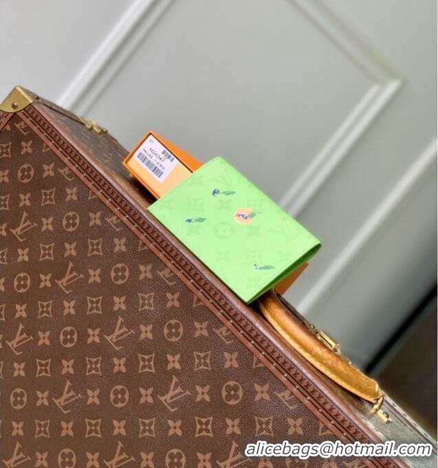 Best Price Louis Vuitton Passport Cover in Reactive Baseball Monogram Canvas M2A347 Green 2026