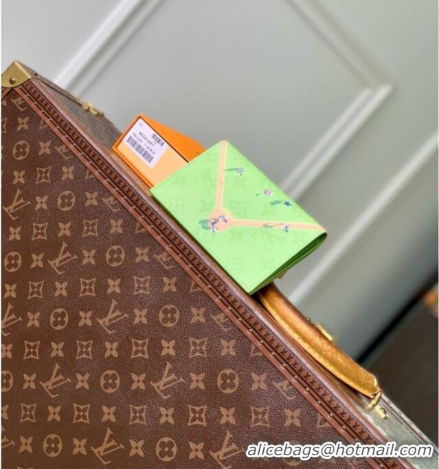 Best Price Louis Vuitton Passport Cover in Reactive Baseball Monogram Canvas M2A347 Green 2026