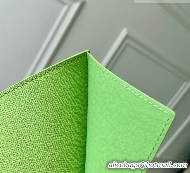Best Price Louis Vuitton Passport Cover in Reactive Baseball Monogram Canvas M2A347 Green 2026