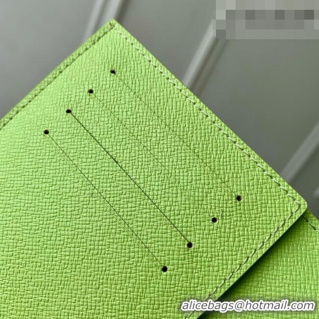 Best Price Louis Vuitton Passport Cover in Reactive Baseball Monogram Canvas M2A347 Green 2026