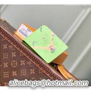 Buy Fashionable Louis Vuitton Slender Wallet in Reactive Baseball Monogram Canvas M2A341 Green 2026