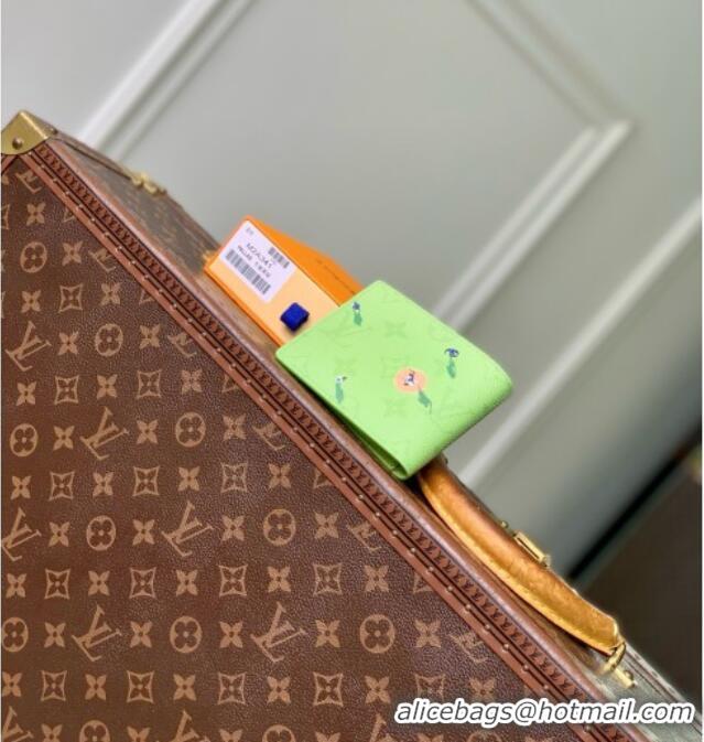 Buy Fashionable Louis Vuitton Slender Wallet in Reactive Baseball Monogram Canvas M2A341 Green 2026