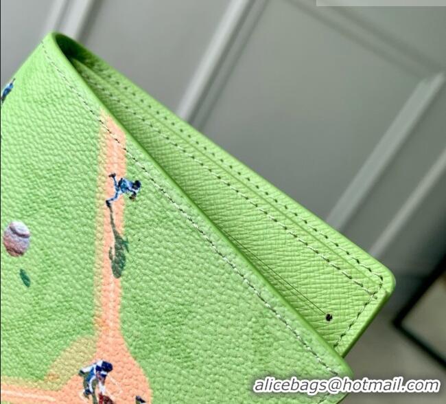 Buy Fashionable Louis Vuitton Slender Wallet in Reactive Baseball Monogram Canvas M2A341 Green 2026