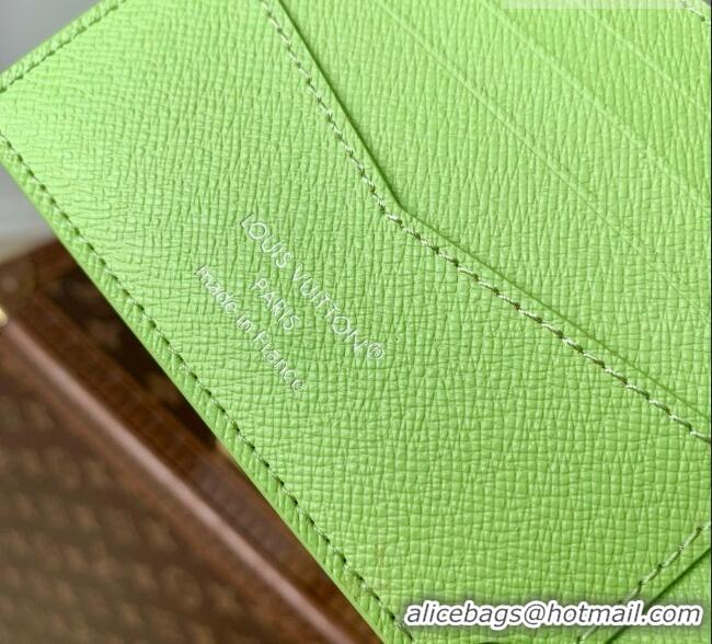 Buy Fashionable Louis Vuitton Slender Wallet in Reactive Baseball Monogram Canvas M2A341 Green 2026