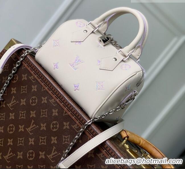 Super Quality Louis Vuitton Speedy Bandoulière 20 Bag in Link Quartz Embossed Cowhide Leather M2A099 2026