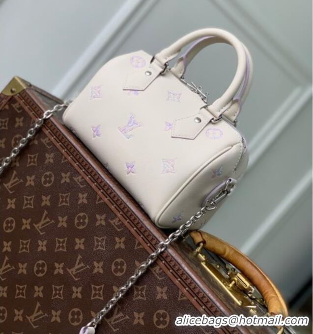 Super Quality Louis Vuitton Speedy Bandoulière 20 Bag in Link Quartz Embossed Cowhide Leather M2A099 2026