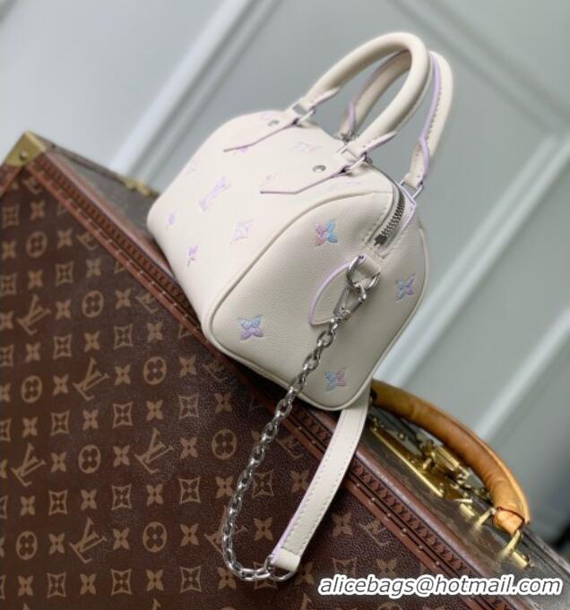 Super Quality Louis Vuitton Speedy Bandoulière 20 Bag in Link Quartz Embossed Cowhide Leather M2A099 2026