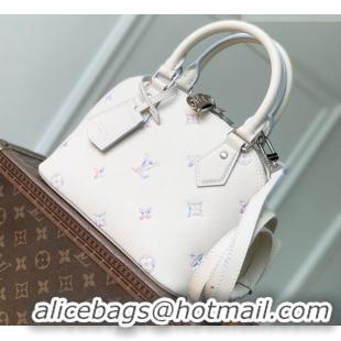 Shop Discount Louis Vuitton Alma BB Bag in Link Quartz Embossed Cowhide Leather M2A086 2026