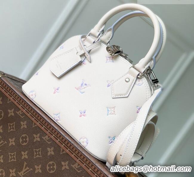 Shop Discount Louis Vuitton Alma BB Bag in Link Quartz Embossed Cowhide Leather M2A086 2026