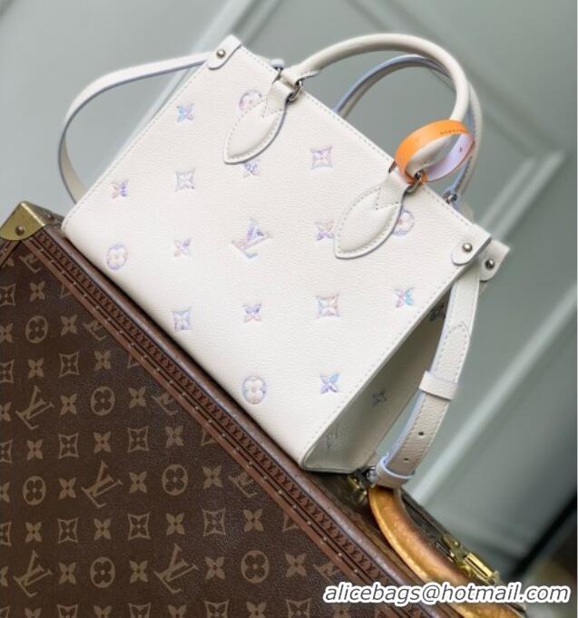 Best Grade Louis Vuitton OnTheGo PM Bag in Link Quartz Embossed Cowhide Leather M29976 2026