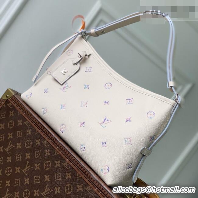 Grade Quality Louis Vuitton Carryall East-West Bag in Link Quartz Embossed Cowhide Leather M2A369 2026