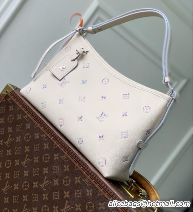Grade Quality Louis Vuitton Carryall East-West Bag in Link Quartz Embossed Cowhide Leather M2A369 2026