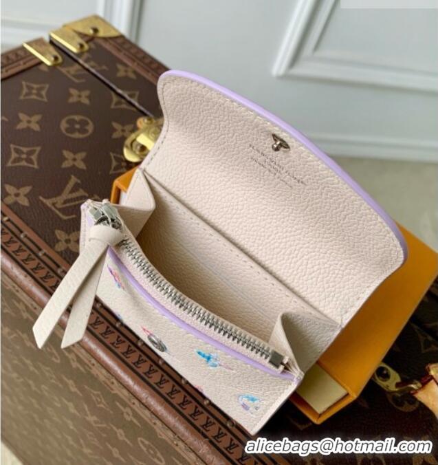 Good Looking Louis Vuitton Rosalie Coin Purse in Link Quartz Embossed Cowhide Leather M29772 2026