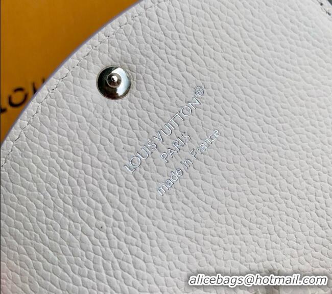 Good Looking Louis Vuitton Rosalie Coin Purse in Link Quartz Embossed Cowhide Leather M29772 2026