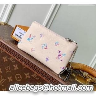 Shop Discount Louis Vuitton Key Pouch S in Link Quartz Embossed Cowhide Leather M2A005 2026