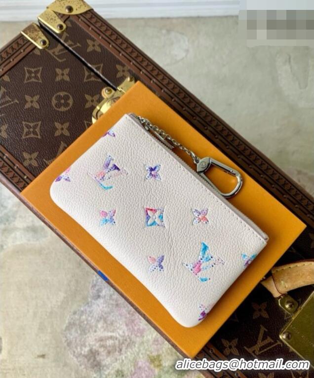 Shop Discount Louis Vuitton Key Pouch S in Link Quartz Embossed Cowhide Leather M2A005 2026